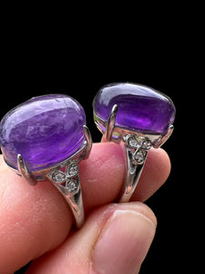 Amethyst Adjustable Ring