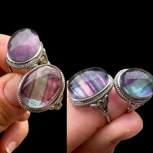 Fluorite Adjustable Ring