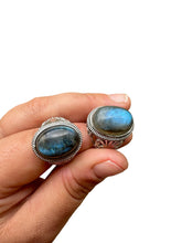 Labradorite Blue Flash Ring