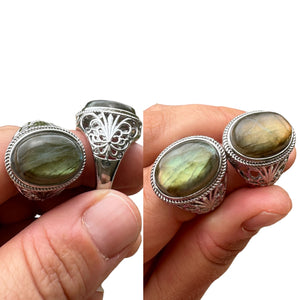 Labradorite Gold/Green Flash