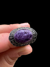 Charoite Adjustable Ring