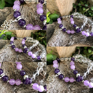 Amethyst, Lavender Amethyst & Clear Quartz