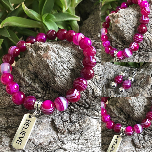 Pink Striped Agate